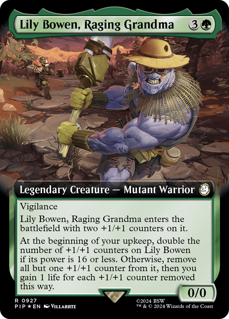 Lily Bowen, Raging Grandma (Extended Art) (Surge Foil) [Fallout] | Webway Games