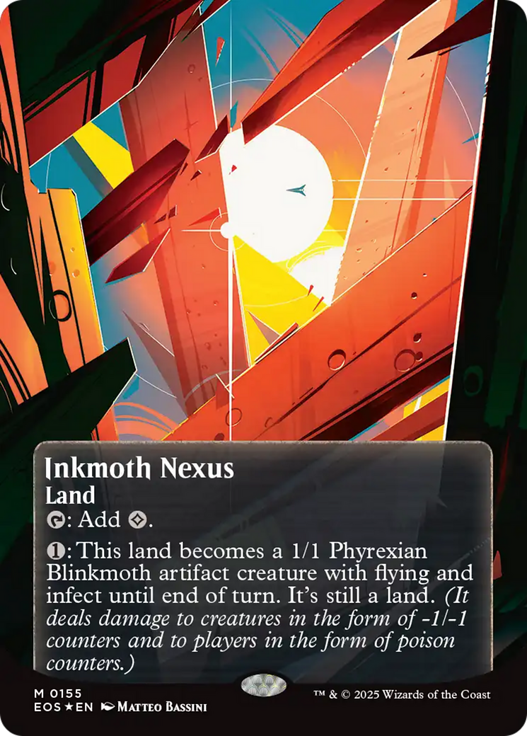 Inkmoth Nexus (0155) (Borderless) (Galaxy Foil) [Edge of Eternities: Stellar Sights] | Webway Games