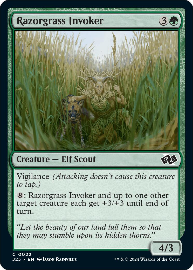 Razorgrass Invoker [Foundations Jumpstart] | Webway Games