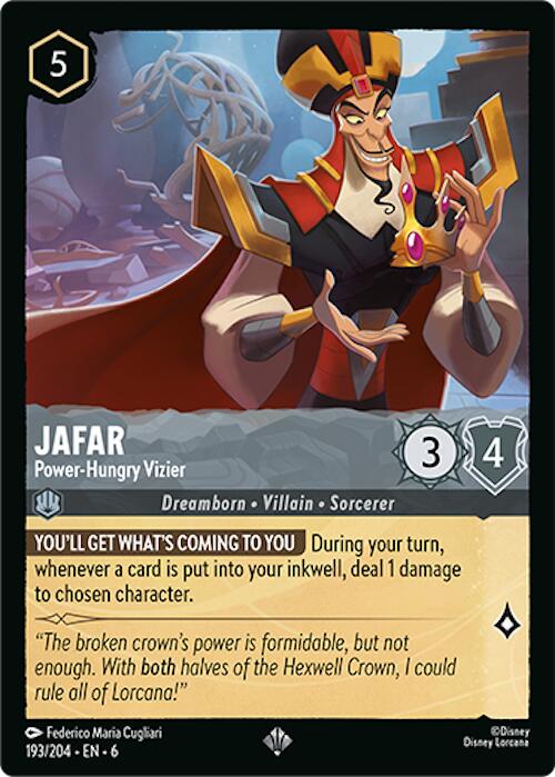 Jafar - Power-Hungry Vizier (193/204) [Azurite Sea] | Webway Games