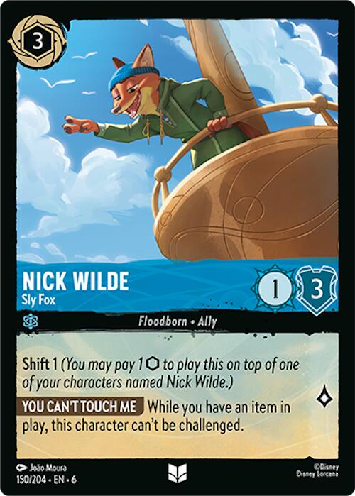 Nick Wilde - Sly Fox (150/204) [Azurite Sea] | Webway Games
