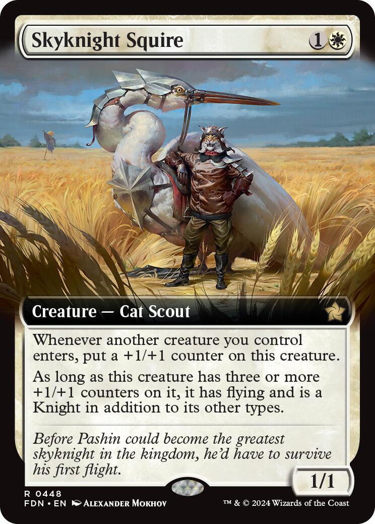 Skyknight Squire (Extended Art) [Foundations] | Webway Games