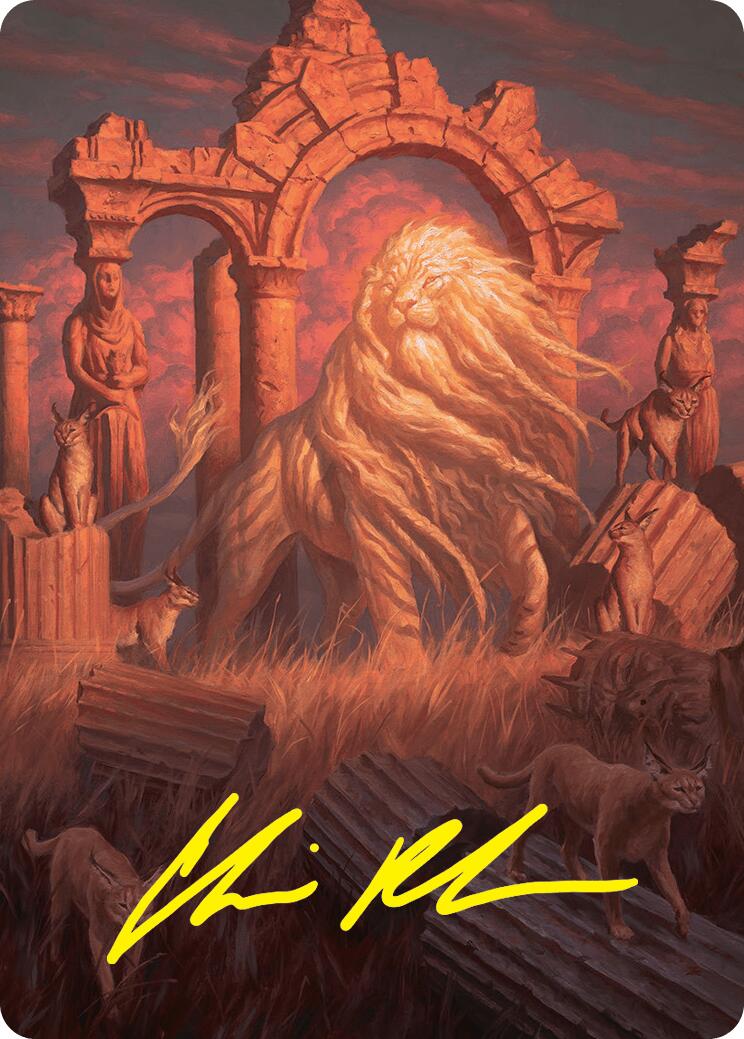 Arahbo, the First Fang Art Card (26/54) (Gold-Stamped Signature) [Foundations Art Series] | Webway Games