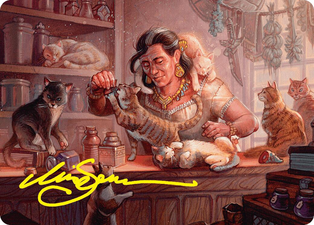 Cat Collector Art Card (1/54) (Gold-Stamped Signature) [Foundations Art Series] | Webway Games
