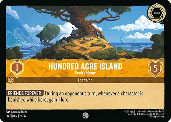Hundred Acre Island - Pooh's Home (34/204) [Azurite Sea] | Webway Games