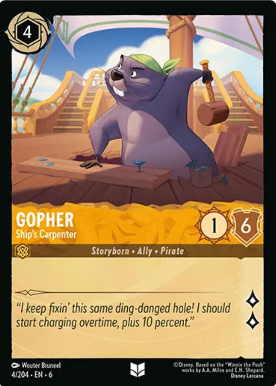 Gopher - Ship's Carpenter (4/204) [Azurite Sea] | Webway Games