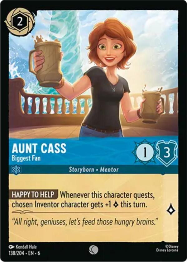 Aunt Cass - Biggest Fan (138/204) [Azurite Sea] | Webway Games