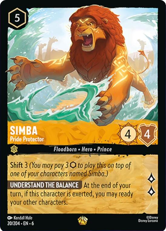 Simba - Pride Protector (20/204) [Azurite Sea] | Webway Games