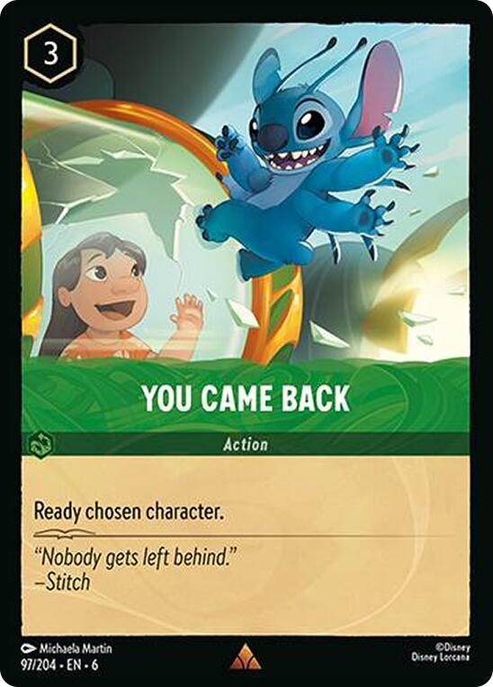 You Came Back (97/204) [Azurite Sea] | Webway Games