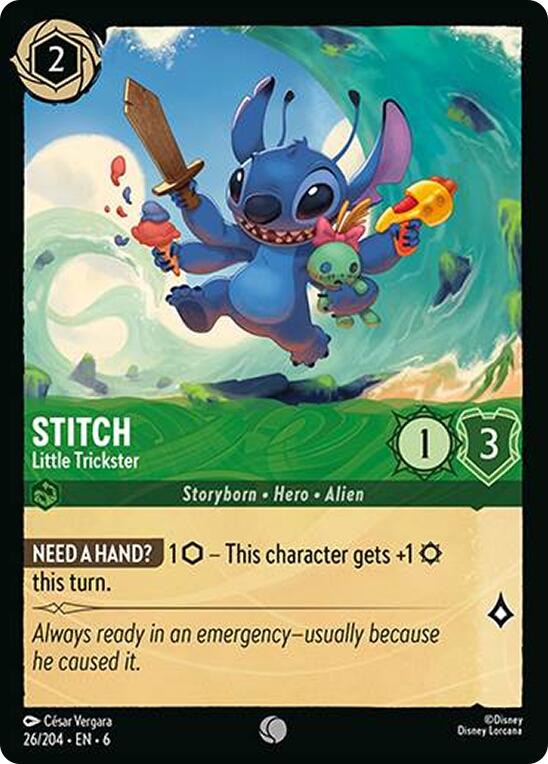 Stitch - Little Trickster (26/204) [Azurite Sea] | Webway Games
