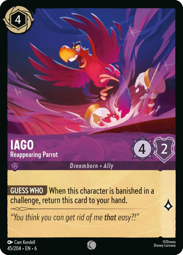 Iago - Reappearing Parrot (45/204) [Azurite Sea] | Webway Games