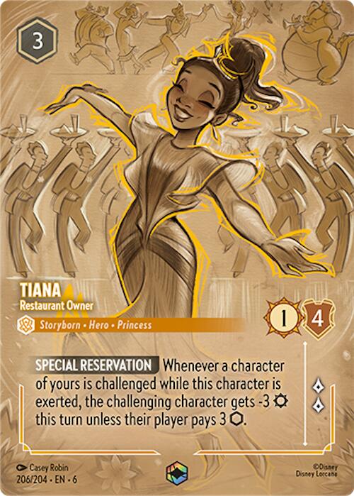 Tiana - Restaurant Owner (Enchanted) (206/204) [Azurite Sea] | Webway Games