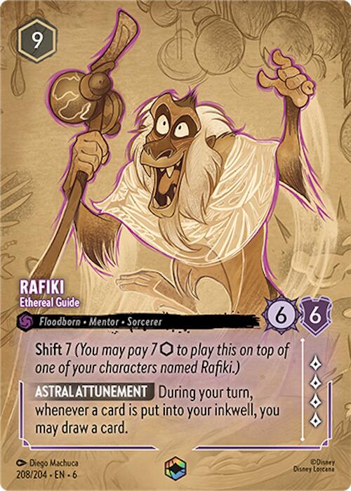 Rafiki - Ethereal Guide (Enchanted) (208/204) [Azurite Sea] | Webway Games