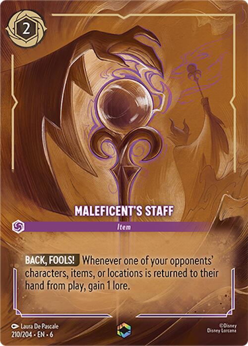 Maleficent's Staff (Enchanted) (210/204) [Azurite Sea] | Webway Games