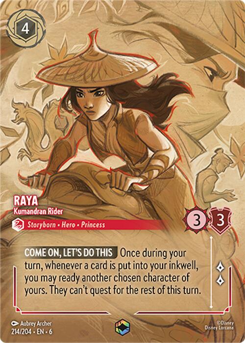 Raya - Kumandran Rider (Enchanted) (214/204) [Azurite Sea] | Webway Games