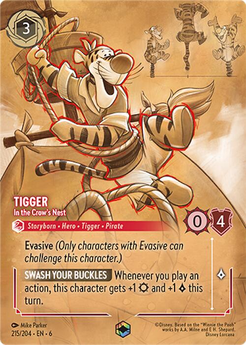 Tigger - In the Crow's Nest (Enchanted) (215/204) [Azurite Sea] | Webway Games