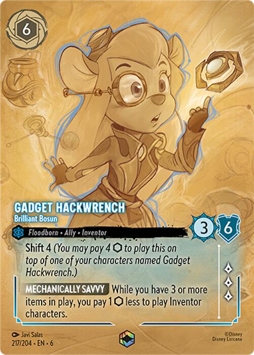 Gadget Hackwrench - Brilliant Bosun (Enchanted) (217/204) [Azurite Sea] | Webway Games