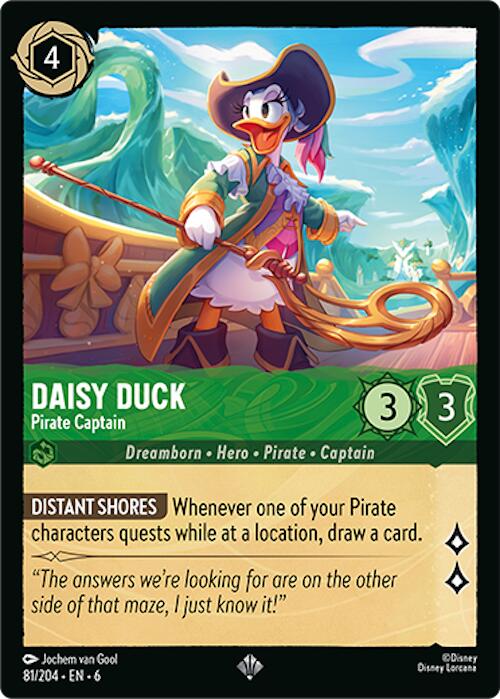Daisy Duck - Pirate Captain (81/204) [Azurite Sea] | Webway Games