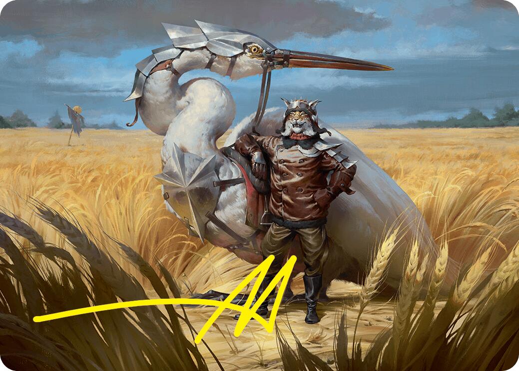 Skyknight Squire Art Card (4/54) (Gold-Stamped Signature) [Foundations Art Series] | Webway Games