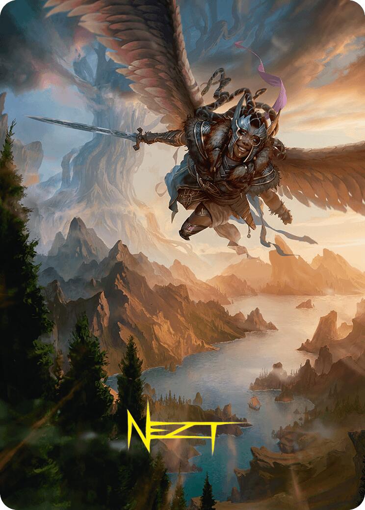 Youthful Valkyrie Art Card (28/54) (Gold-Stamped Signature) [Foundations Art Series] | Webway Games