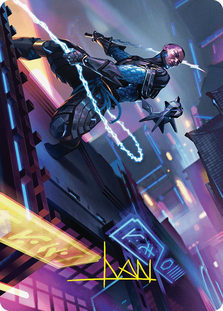 Kaito, Cunning Infiltrator Art Card (51/54) (Gold-Stamped Signature) [Foundations Art Series] | Webway Games