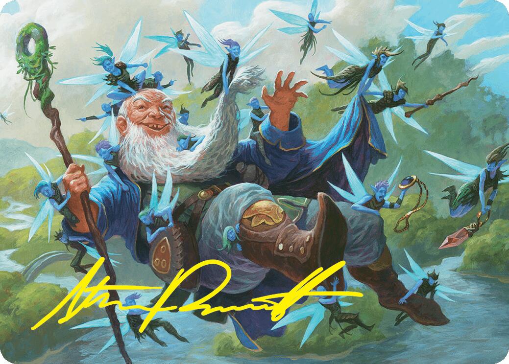 Mischievous Mystic Art Card (7/54) (Gold-Stamped Signature) [Foundations Art Series] | Webway Games