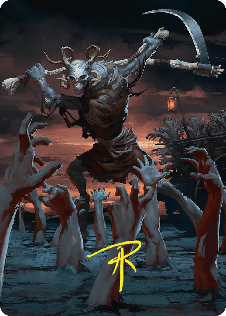 Abyssal Harvester Art Card (34/54) (Gold-Stamped Signature) [Foundations Art Series] | Webway Games
