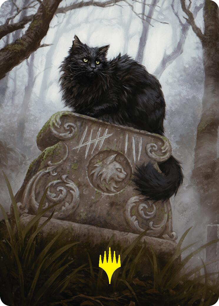 Nine-Lives Familiar 2 Art Card (36/54) (Gold-Stamped Planeswalker Symbol) [Foundations Art Series] | Webway Games