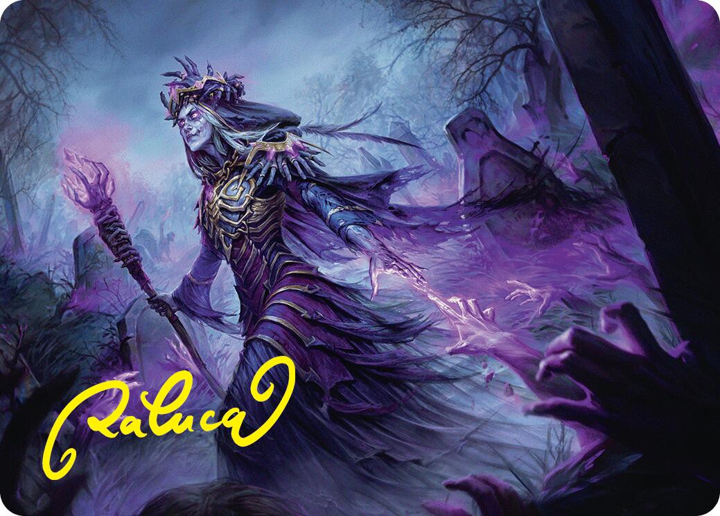 Zul Ashur, Lich Lord Art Card (10/54) (Gold-Stamped Signature) [Foundations Art Series] | Webway Games