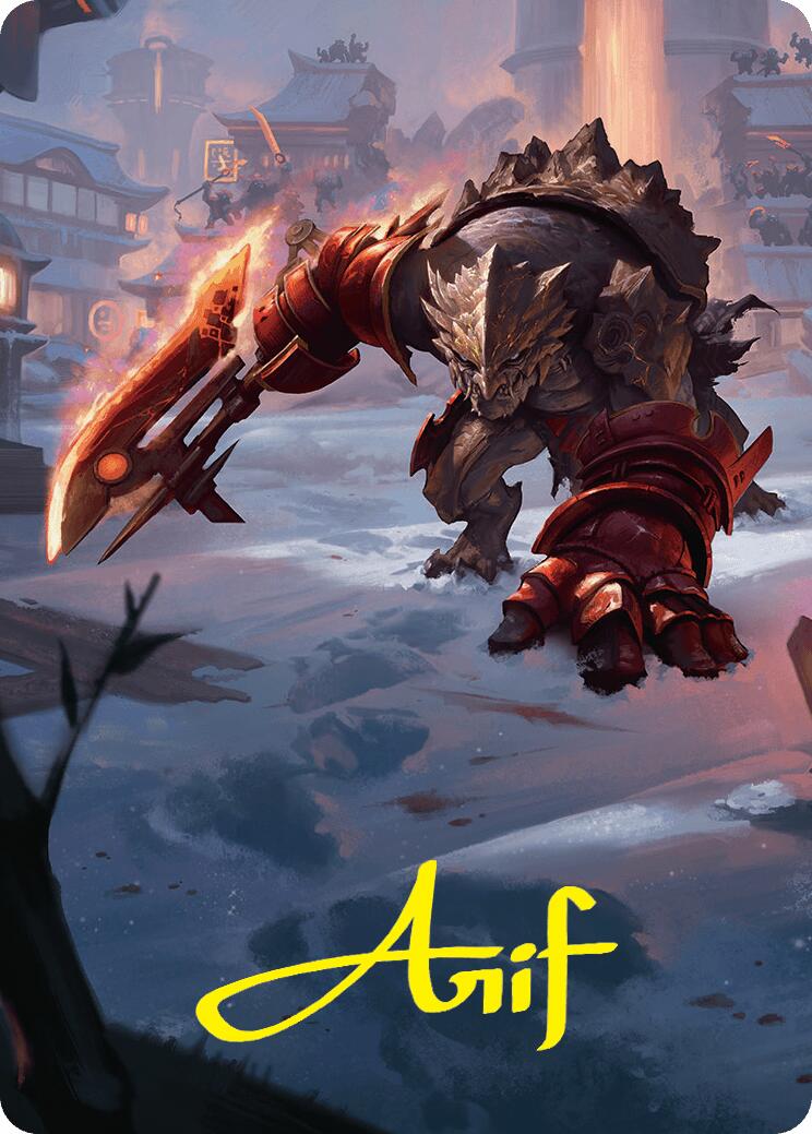 Searslicer Goblin Art Card (39/54) (Gold-Stamped Signature) [Foundations Art Series] | Webway Games