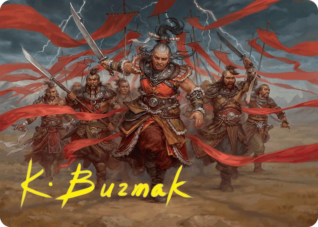 Alesha, Who Laughs at Fate Art Card (14/54) (Gold-Stamped Signature) [Foundations Art Series] | Webway Games