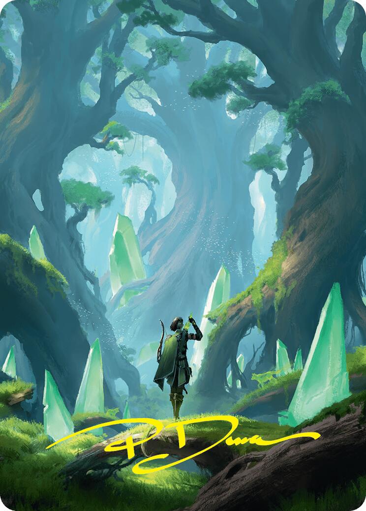 Forest Art Card (25/54) (Gold-Stamped Signature) [Foundations Art Series] | Webway Games
