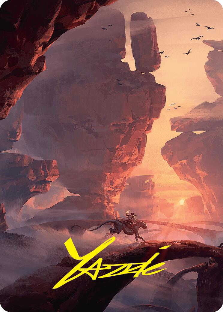 Mountain Art Card (24/54) (Gold-Stamped Signature) [Foundations Art Series] | Webway Games