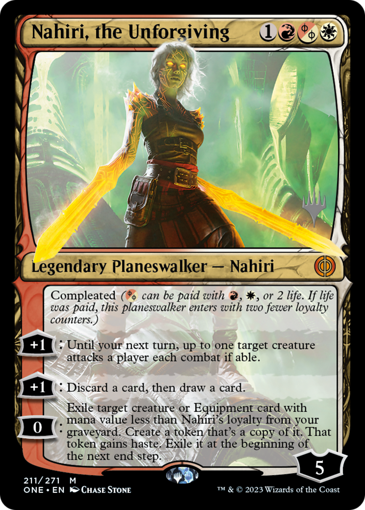 Nahiri, the Unforgiving (Promo Pack) [Phyrexia: All Will Be One Promos] | Webway Games