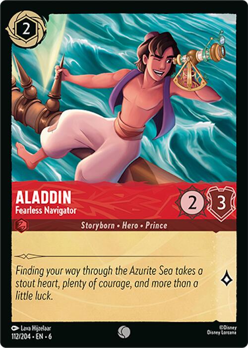Aladdin - Fearless Navigator (112/204) [Azurite Sea] | Webway Games
