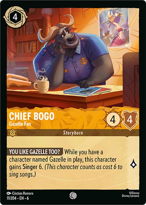 Chief Bogo - Gazelle Fan (11/204) [Azurite Sea] | Webway Games