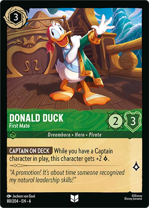 Donald Duck - First Mate (80/204) [Azurite Sea] | Webway Games