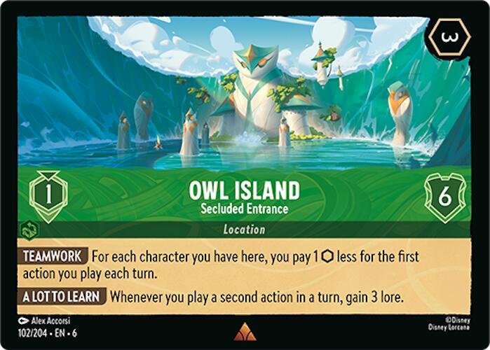 Owl Island - Secluded Entrance (102/204) [Azurite Sea] | Webway Games
