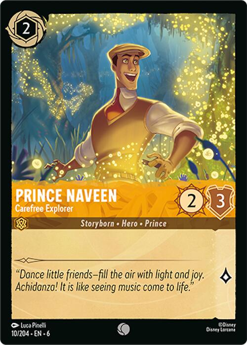 Prince Naveen - Carefree Explorer (10/204) [Azurite Sea] | Webway Games