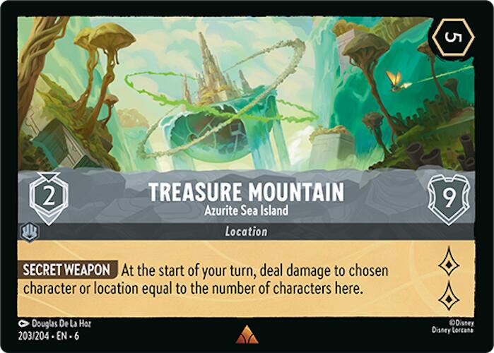 Treasure Mountain - Azurite Sea Island (203/204) [Azurite Sea] | Webway Games