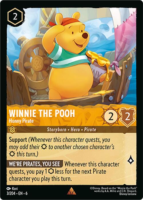 Winnie the Pooh - Hunny Pirate (3/204) [Azurite Sea] | Webway Games