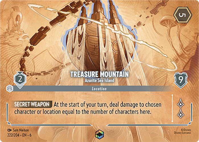 Treasure Mountain - Azurite Sea Island (Enchanted) (222/204) [Azurite Sea] | Webway Games