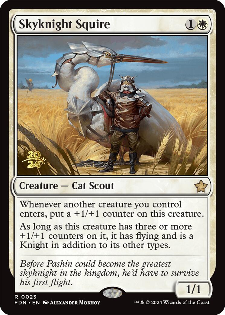Skyknight Squire [Foundations Prerelease Promos] | Webway Games