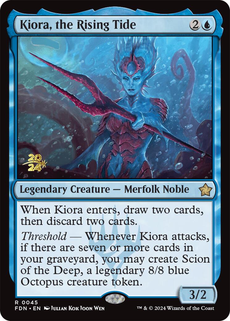 Kiora, the Rising Tide [Foundations Prerelease Promos] | Webway Games