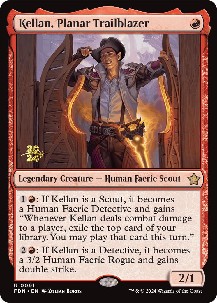 Kellan, Planar Trailblazer [Foundations Prerelease Promos] | Webway Games