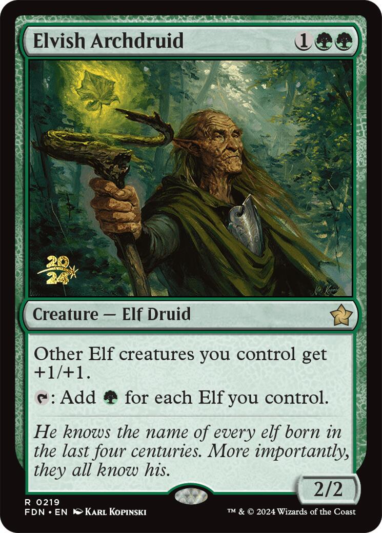 Elvish Archdruid [Foundations Prerelease Promos] | Webway Games