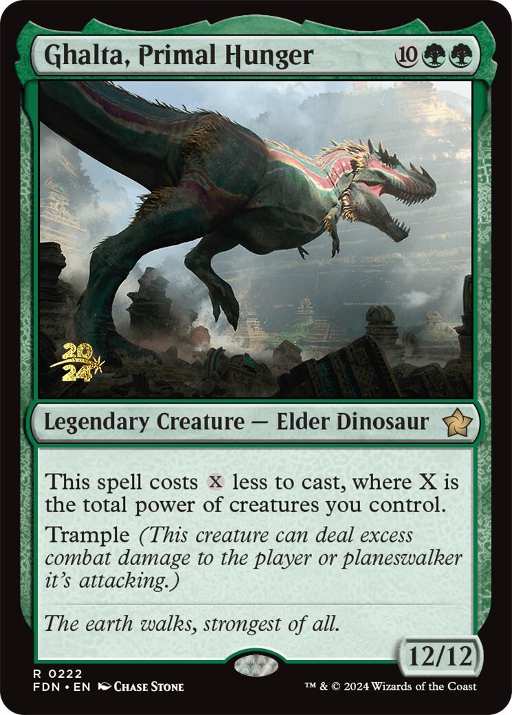 Ghalta, Primal Hunger [Foundations Prerelease Promos] | Webway Games