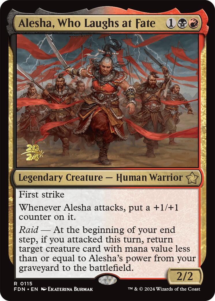 Alesha, Who Laughs at Fate [Foundations Prerelease Promos] | Webway Games