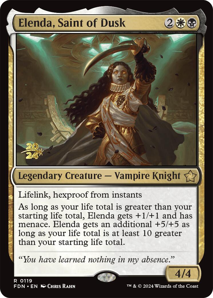 Elenda, Saint of Dusk [Foundations Prerelease Promos] | Webway Games