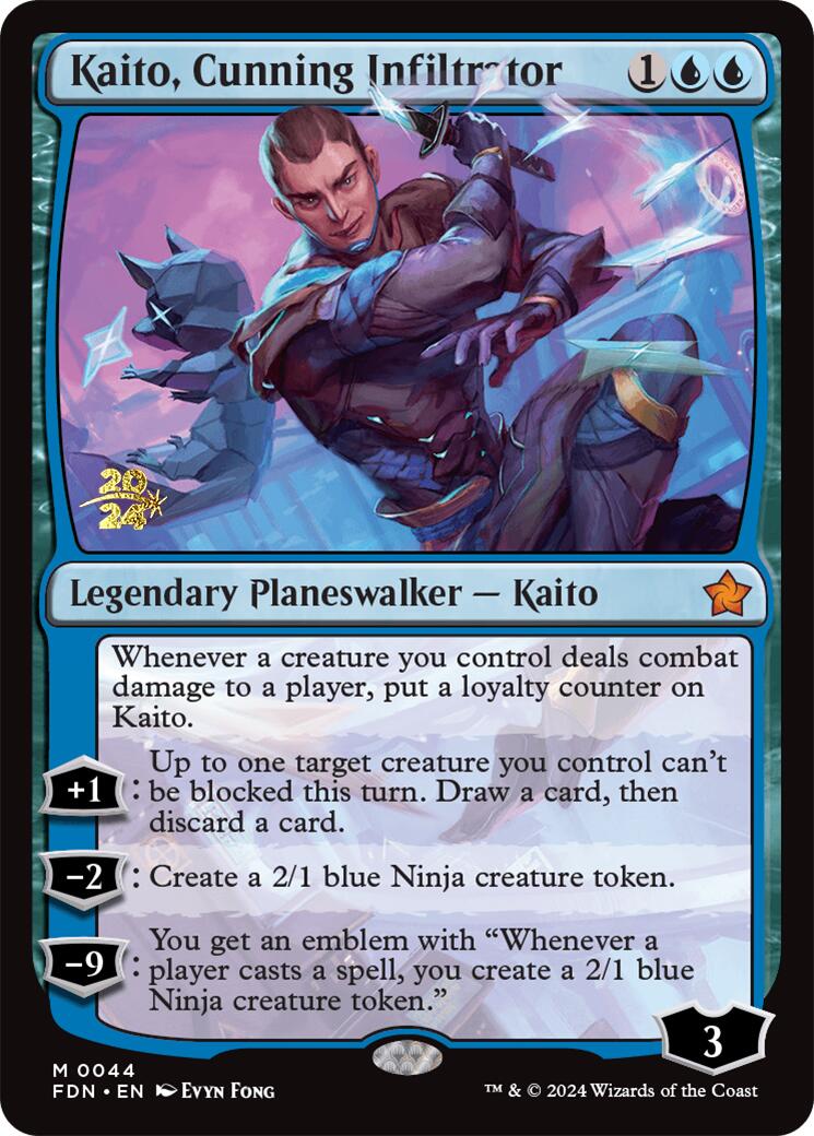 Kaito, Cunning Infiltrator [Foundations Prerelease Promos] | Webway Games